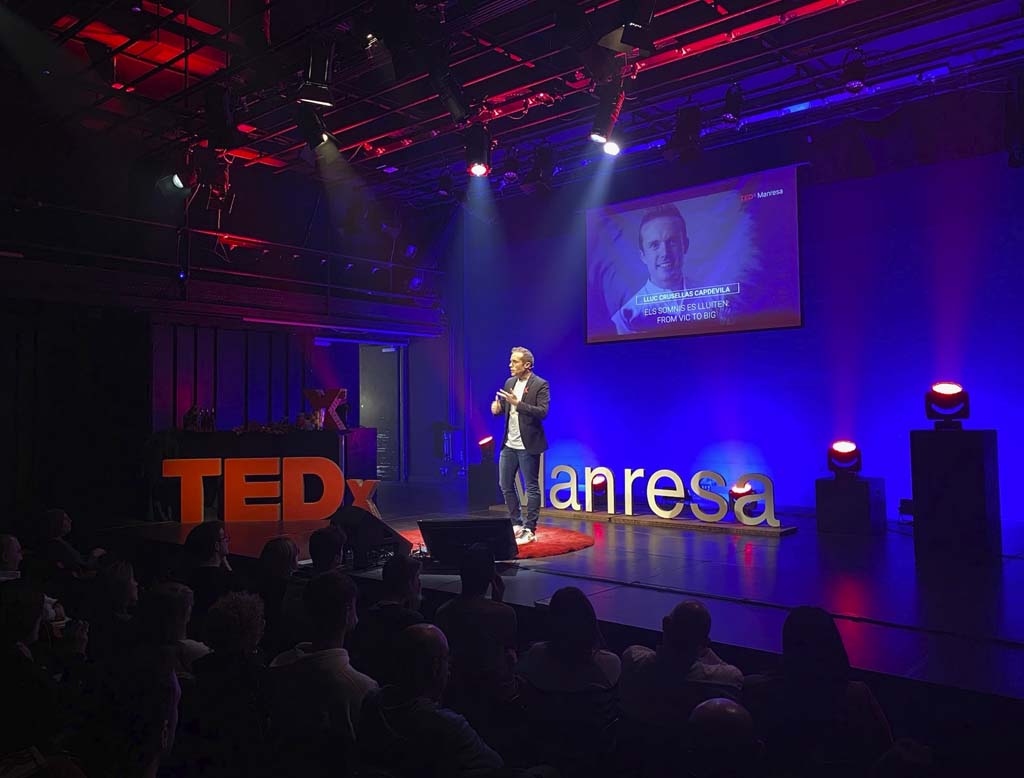 Lluc Crusellas com a ponent a la desena edició de TEDxManresa
