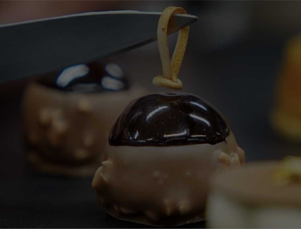 Pastís individual de xocolata elaborat per Lluc Crusellas, mestre xocolater